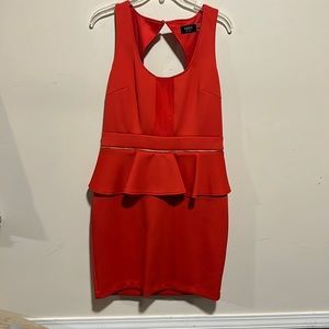 Red Guess dress